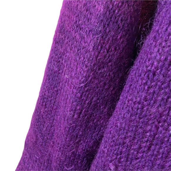 Cardigan Sweater Vintage Zhenniao Women's Purple Long Sleeve Size XL-2X - Picture 7 of 11
